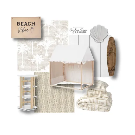 Beach vibes bedroom Interior Design Mood Board by Gaylene Drew Designs on Style Sourcebook