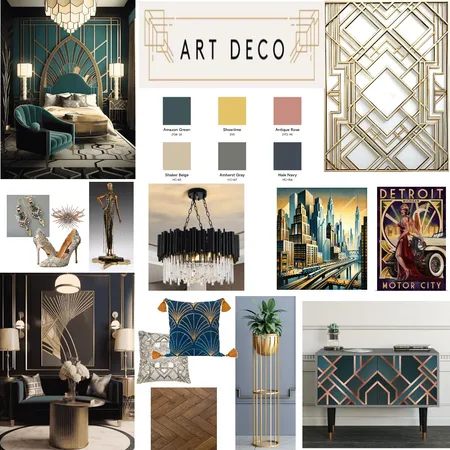 Art Deco Mood Board Interior Design Mood Board by suzanne@spirebuilding.co.uk on Style Sourcebook