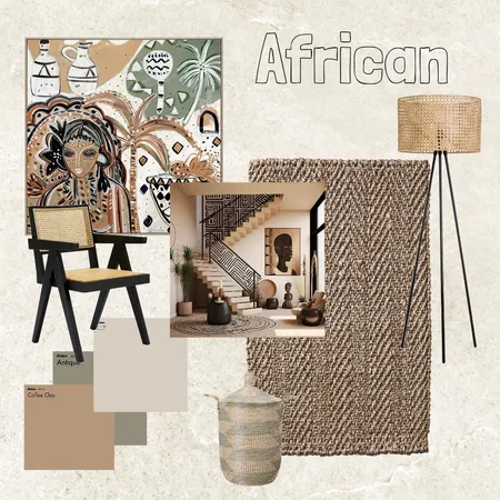 African Design Style Mood Board Interior Design Mood Board by allie_reading on Style Sourcebook