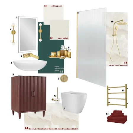 Bathroom Interior Design Mood Board by juliapiroh on Style Sourcebook