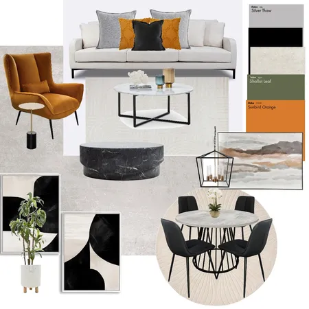 Amber and black home decor Interior Design Mood Board by lmaryana on Style Sourcebook
