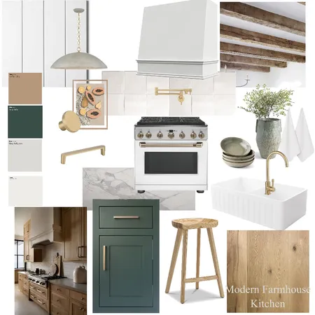 Modern farmhouse kitchen Interior Design Mood Board by Courtney Hazbic Interiors on Style Sourcebook