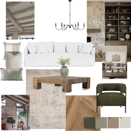 Modern farmhouse living Interior Design Mood Board by Courtney Hazbic Interiors on Style Sourcebook