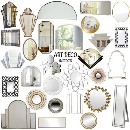 Art deco - mirror Interior Design Mood Board by Meghanas.7 on Style Sourcebook