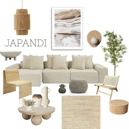 Japandi Living Room Mood Board Interior Design Mood Board by emilypalmer on Style Sourcebook