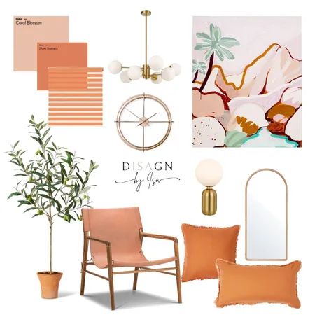 ORANGE SUNSET Interior Design Mood Board by DISAGN BY ISA on Style Sourcebook