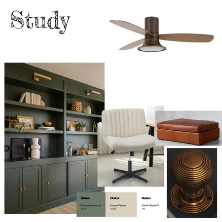 Study Interior Design Mood Board by rillottaf@gmail.com on Style Sourcebook