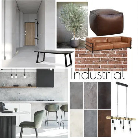 Industrial Interior Design Mood Board by Katherine Dalzotto on Style Sourcebook