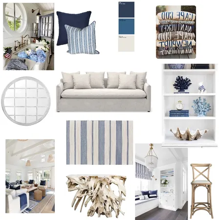 In the hamptons Interior Design Mood Board by Courtney Hazbic Interiors on Style Sourcebook