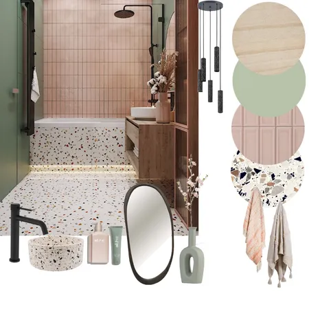 modern mediterran - bathroom terrazzo Interior Design Mood Board by Studio 87 on Style Sourcebook