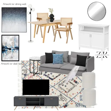Airbnb modern open plan Interior Design Mood Board by Interiors By Zai on Style Sourcebook