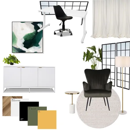 green study room Interior Design Mood Board by lmaryana on Style Sourcebook