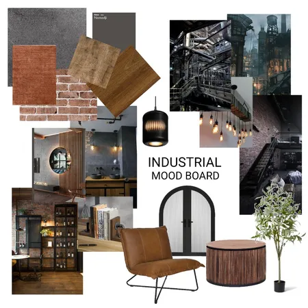 Industrial mood board Interior Design Mood Board by Megan Pritchard on Style Sourcebook