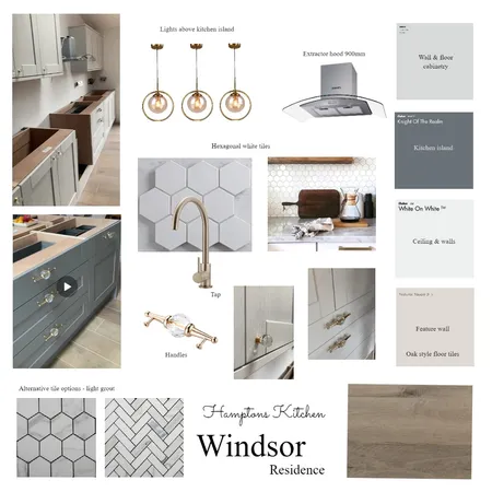 Hamptons Kitchen @ Windsor Residence Interior Design Mood Board by martina.interior.designer on Style Sourcebook