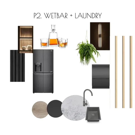 P2. WETBAR + LAUNDRY Interior Design Mood Board by Paradiso on Style Sourcebook