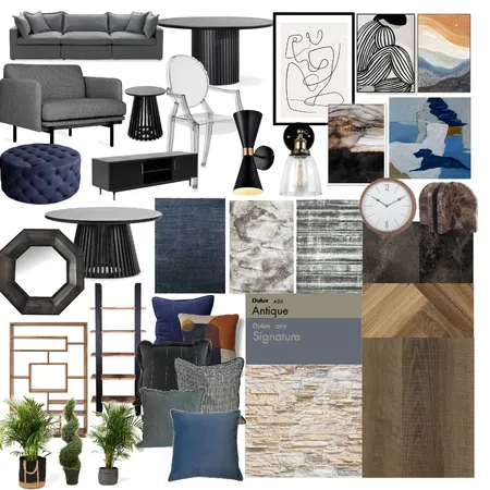 modern industrial living/dining room moodboard Interior Design Mood Board by Gabrielle Conlin on Style Sourcebook
