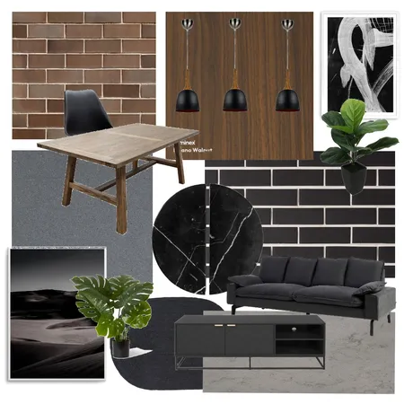 Modern Industrial - Dining room Interior Design Mood Board by Melanie06 on Style Sourcebook