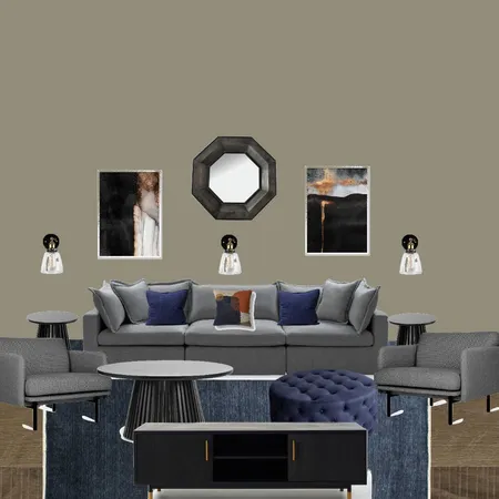 modern industrial living room concept board Interior Design Mood Board by Gabrielle Conlin on Style Sourcebook