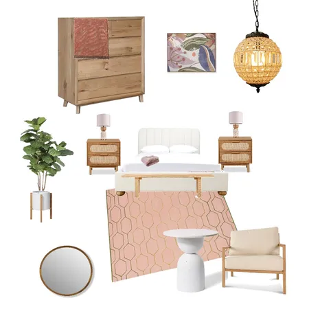 Eclectic Bedroom Interior Design Mood Board by Bianca on Style Sourcebook