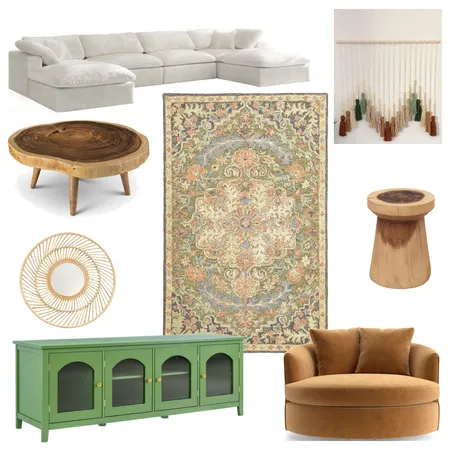 Earth Tone Living Room Interior Design Mood Board by Syds_Designs on Style Sourcebook