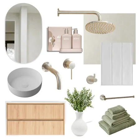 Mood board - main bathroom Interior Design Mood Board by maddiemaund on Style Sourcebook