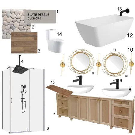 DIDS107 master bath Interior Design Mood Board by laila elamir on Style Sourcebook