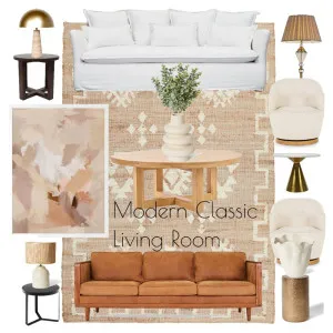 Modern Classic Living Room Interior Design Mood Board by ponderhome on Style Sourcebook