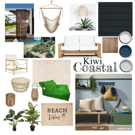 Kiwi Coastal Interior Design Mood Board by Hoahoa Design on Style Sourcebook