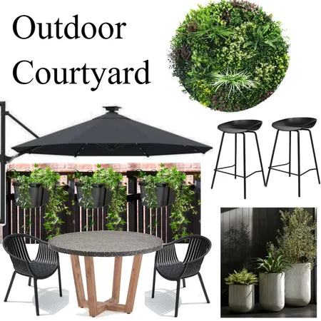 Courtyard Modern Apartment Interior Design Mood Board by The Ginger Stylist on Style Sourcebook