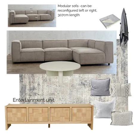 Living Tv Room Waterline  Modular sofa Interior Design Mood Board by LaraMcc on Style Sourcebook