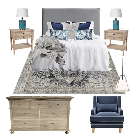 Coolum House - Main bed Edit Interior Design Mood Board by Manea Interiors on Style Sourcebook