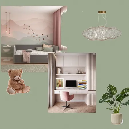 Спальня и рабочее место девочки Interior Design Mood Board by olga_shakina@yahoo.com on Style Sourcebook