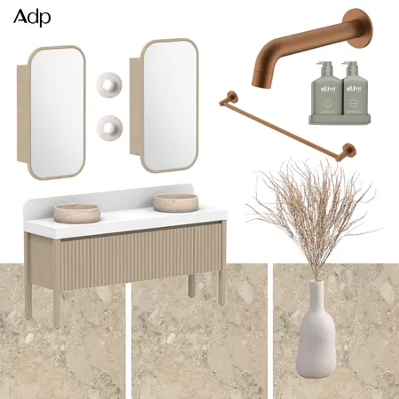 The Harper Vanity | Coastal Oak Interior Design Mood Board by ADP on Style Sourcebook