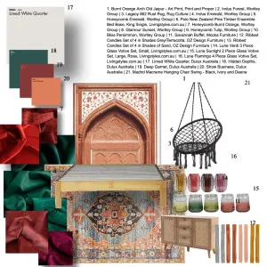 boho bed Interior Design Mood Board by studiodee on Style Sourcebook