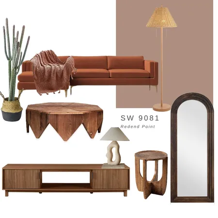 Terracotta Living Room Interior Design Mood Board by Artaraatelier on Style Sourcebook