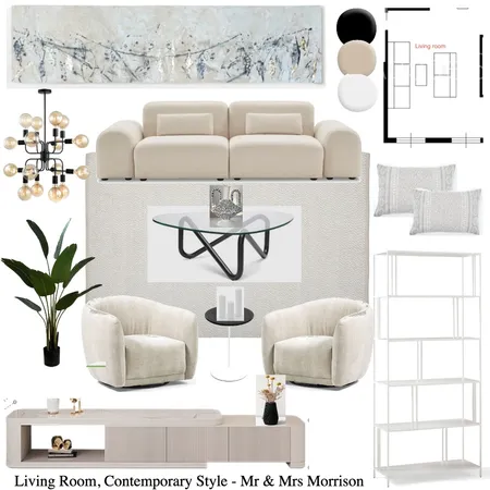 Mr & Mrs Morrison Living Room Interior Design Mood Board by LM on Style Sourcebook