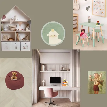 Учебное место и игровое место девочки 5 Interior Design Mood Board by olga_shakina@yahoo.com on Style Sourcebook