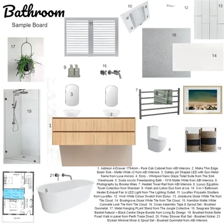 Bathroom Interior Design Mood Board by K Designs on Style Sourcebook