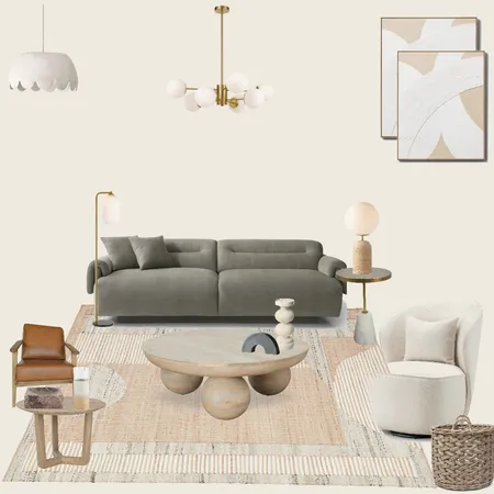 Cool Mood Living Room Interior Design Mood Board by CSL11 on Style Sourcebook