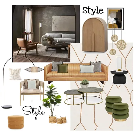 Camel living room Interior Design Mood Board by d.zyneinteriors@gmail.com on Style Sourcebook