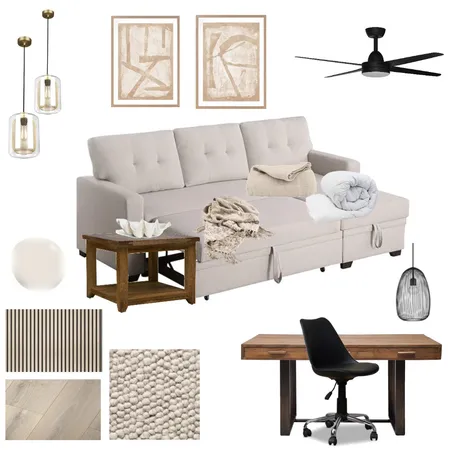 Guest Bedroom Study Interior Design Mood Board by TraceyR on Style Sourcebook