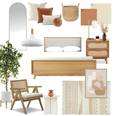 BOHO BEDROOM Interior Design Mood Board by eleni xatzi on Style Sourcebook