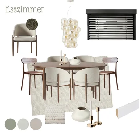 Dining Room, Green Details Interior Design Mood Board by ChristinaAlbah on Style Sourcebook