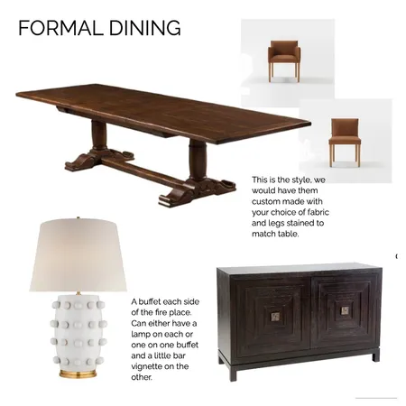 Formal Dining Room - Downes Street Interior Design Mood Board by ROSESTTRADINGCO on Style Sourcebook