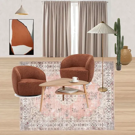 Kindred Coco Peach Interior Design Mood Board by Rug Culture on Style Sourcebook