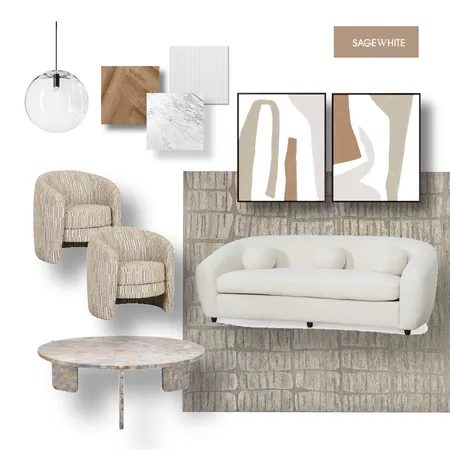 Doncaster Living Option 3 Interior Design Mood Board by Sage White Interiors on Style Sourcebook