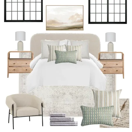 Guest Bedroom - Transitional Home Interior Design Mood Board by Eliza Grace Interiors on Style Sourcebook