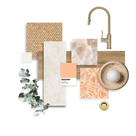 Pantone Peach Interior Design Mood Board by barbaraagurgel on Style Sourcebook