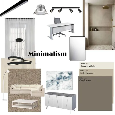 Minimalism Interior Design Mood Board by Aura Interior on Style Sourcebook