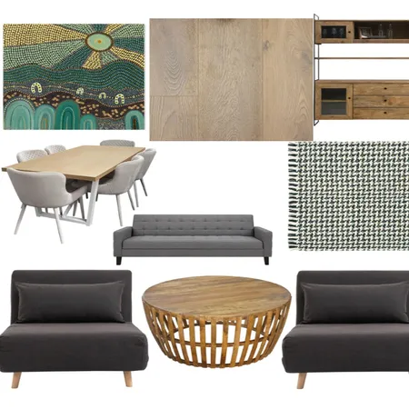 Granny Flat Living Room Australian bush Interior Design Mood Board by Jaymax on Style Sourcebook